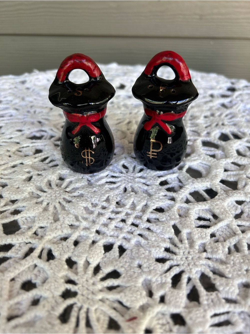 Vintage Ceramic Salt & Pepper Shaker Set